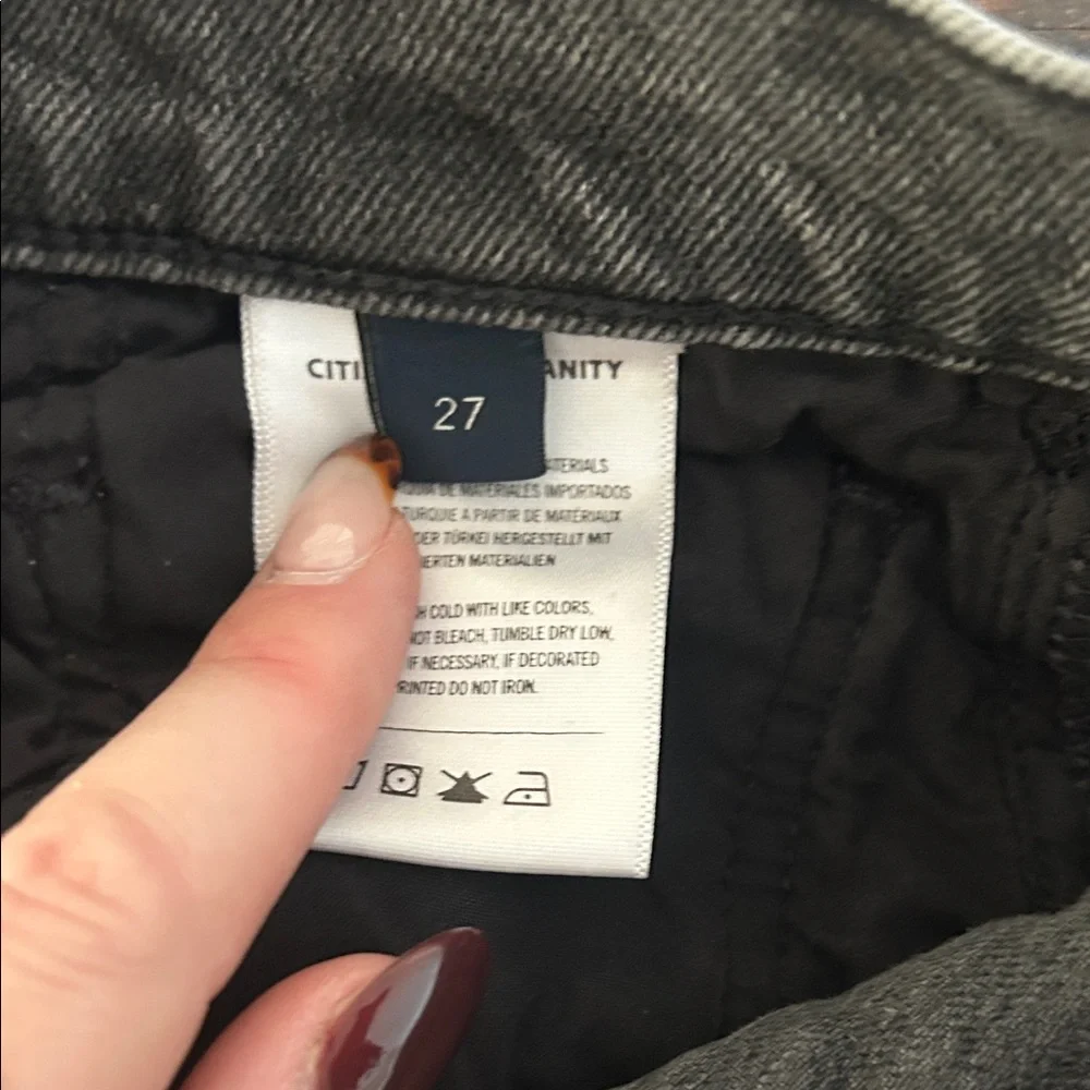 Citizens Of Humanity Dark Gray Straight Jeans - Picture 3 of 5